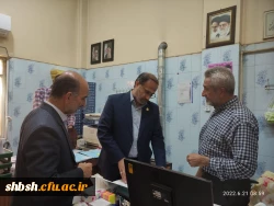 بازدید آقای دکتر میر یونسی مدیر کل محترم پشتیبانی و رفاه کارکنان در دانشگاه فرهنگیان سازمان مرکزی و آقای دکتر زارع شیبانی سرپرست امور پردیس های دانشگاه فرهنگیان استان فارس از میزان پیشرفت تعمیرات مجموعه سلف سرویس و آشپزخانه پردیس شهیدباهنر  16
