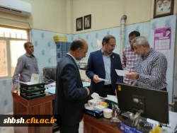 بازدید آقای دکتر میر یونسی مدیر کل محترم پشتیبانی و رفاه کارکنان در دانشگاه فرهنگیان سازمان مرکزی و آقای دکتر زارع شیبانی سرپرست امور پردیس های دانشگاه فرهنگیان استان فارس از میزان پیشرفت تعمیرات مجموعه سلف سرویس و آشپزخانه پردیس شهیدباهنر  18