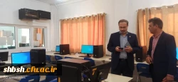 بازدید آقای دکتر میریونسی مدیر کل محترم پشتیبانی و رفاه کارکنان در دانشگاه فرهنگیان سازمان مرکزی و آقای دکتر زارع شیبانی سرپرست امور پردیس های استان فارس از برگزاری امتحانات پایان ترم دانشجو معلمان پردیس شهید باهنر 2