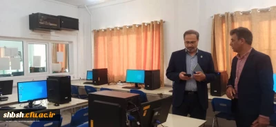 بازدید آقای دکتر میریونسی مدیر کل محترم پشتیبانی و رفاه کارکنان در دانشگاه فرهنگیان سازمان مرکزی از برگزاری آزمون جامع ویژه مهارت آموزان سری پنجم و جاماندگان در پردیس شهیدباهنر