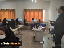 بازدید آقای دکتر میریونسی مدیر کل محترم پشتیبانی و رفاه کارکنان در دانشگاه فرهنگیان سازمان مرکزی و آقای دکتر زارع شیبانی سرپرست امور پردیس های استان فارس از برگزاری امتحانات پایان ترم دانشجو معلمان پردیس شهید باهنر 10