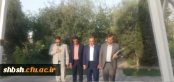 بازدید دکتر صحرایی سرپرست دانشگاه فرهنگیان با همراهی دکتر زارع شیبانی، سرپرست مدیریت امور پردیس های فارس، حجت الاسلام والمسلمین جعفری مسؤول دفتر نهاد نمایندگی مقام معظم رهبری در دانشگاه فرهنگیان فارس و رؤسای پردیسها و مراکز در روز جمعه سوم تیرماه ۱۴۰۱ از 