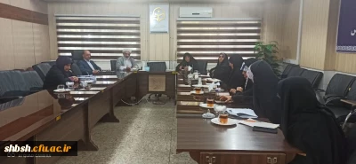 جلسه کارگروه طرح بینش مطهر درتاریخ 28 آبان ماه 1401 باحضور اعضای کارگروه در سالن کنفرانس