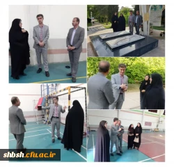 بازدید مدیر کل اداره تربیت بدنی سازمان مرکزی از سالنهای ورزشی پردیس شهید باهنر فارس 2
