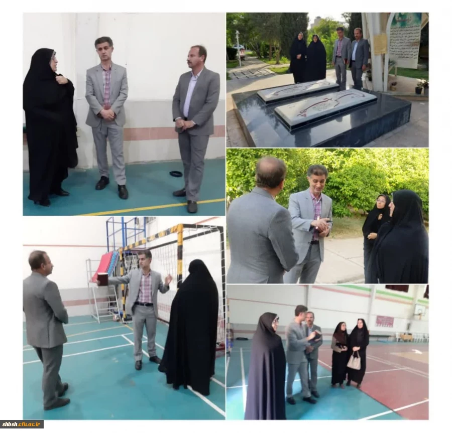 بازدید مدیر کل اداره تربیت بدنی سازمان مرکزی از سالنهای ورزشی پردیس شهید باهنر فارس 2