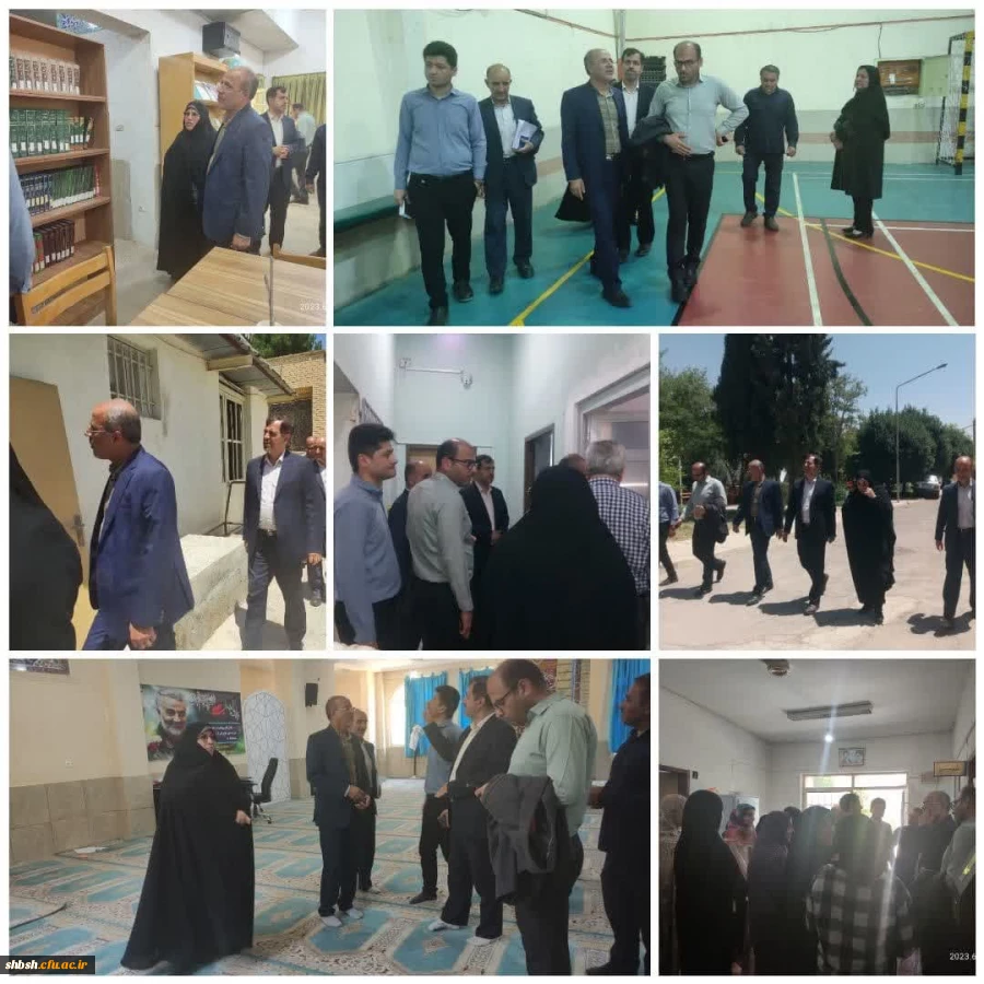 بازدید جناب آقای مهندس میرزایی مدیر کل نوسازی مدارس استان فارس همراه با معاونین محترم از پردیس شهید باهنر فارس 2