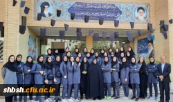 مراسم بدرقه کاروان ورزشی دختران دانشگاه فرهنگیان استان فارس به بیست و چهارمین المپیاد فرهنگی ورزشی دانشگاه های فرهنگیان سراسر کشور  4