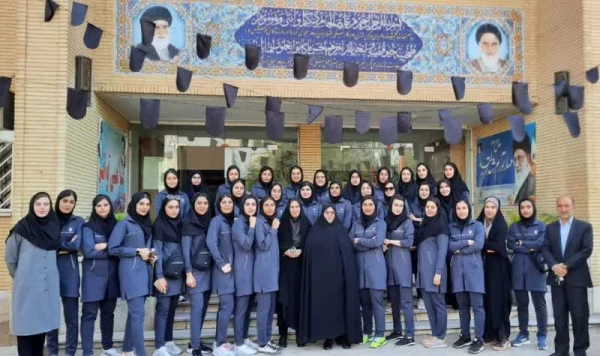 مراسم بدرقه کاروان ورزشی دختران دانشگاه فرهنگیان استان فارس به بیست و چهارمین المپیاد فرهنگی ورزشی دانشگاه های فرهنگیان سراسر کشور  4