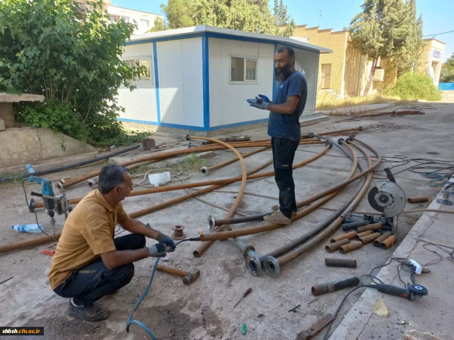 انجام عملیات ترمیم و لوله گزاری چاه عمیق پردیس شهید باهنر فارس  ۲۱ تیرماه ۱۴۰۲ 3