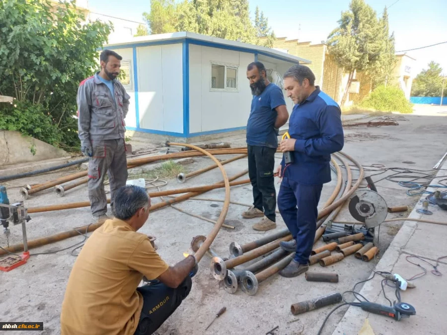 انجام عملیات ترمیم و لوله گزاری چاه عمیق پردیس شهید باهنر فارس  ۲۱ تیرماه ۱۴۰۲ 4