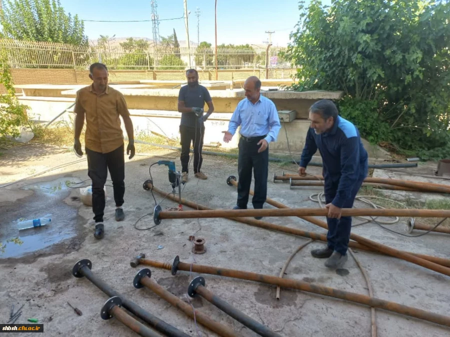 انجام عملیات ترمیم و لوله گزاری چاه عمیق پردیس شهید باهنر فارس  ۲۱ تیرماه ۱۴۰۲ 2