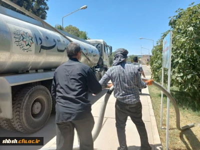 آبرسانی با تانکر آب شهرداری