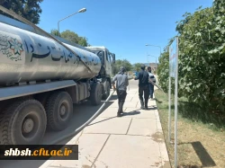 آبرسانی با تانکر آب شهرداری 3
