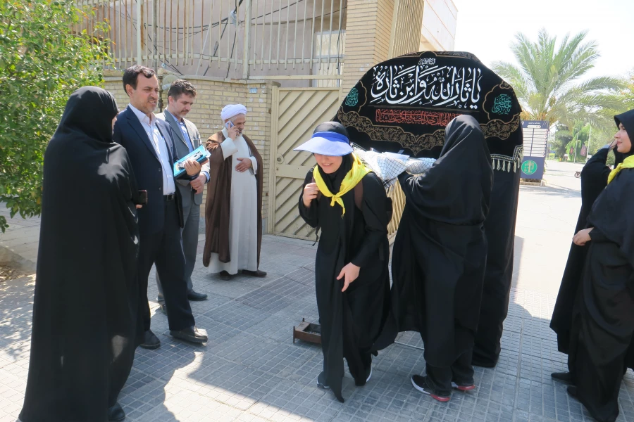 مراسم بدرقه دانشجو معلمان اعزامی پردیس شهید باهنر  به عتبات عالیات 4