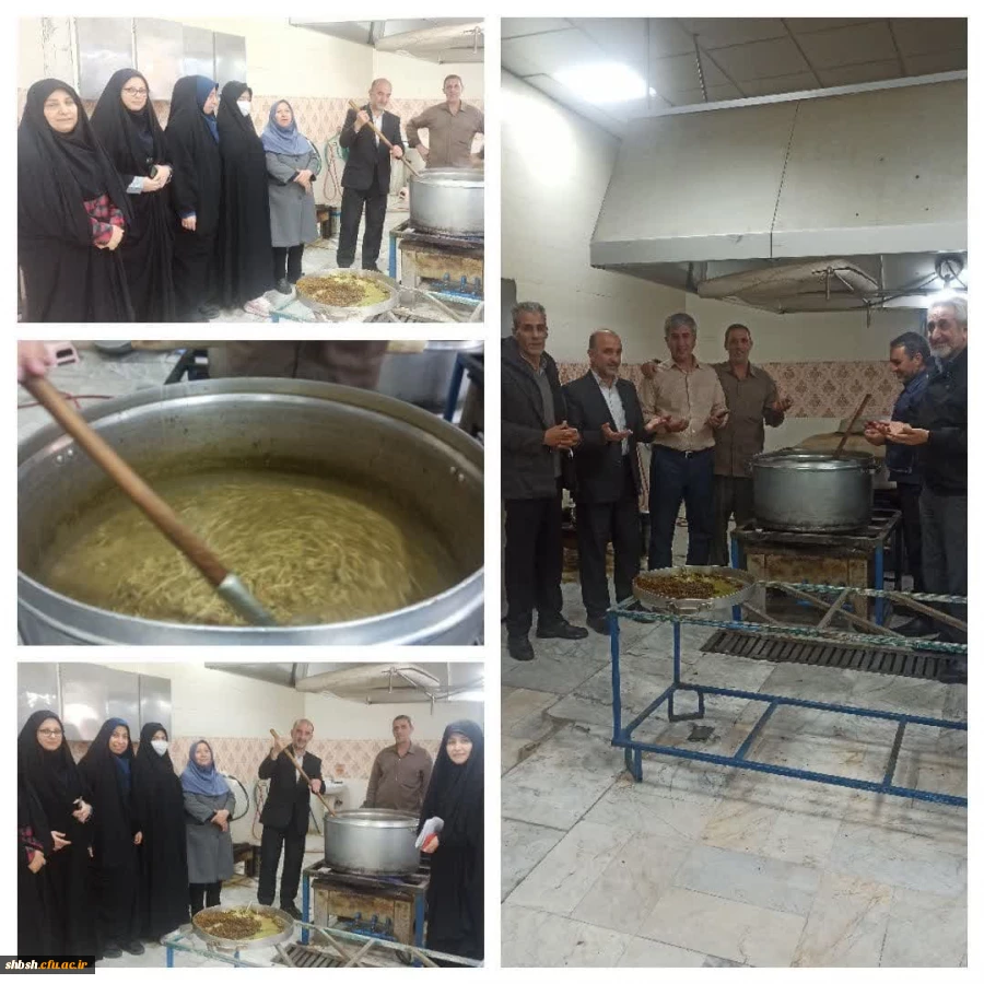 پخت آش نذری در پردیس شهید باهنر فارس 2