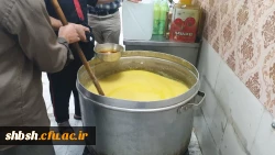 پخت شله زرد نذری در پردیس شهید باهنر فارس 4