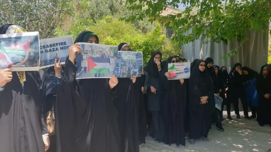 تجمع دانشجویان، اساتید  و کارکنان پردیس شهید باهنر فارس در حمایت از اعتراضات ضدصهیونیستی جامعه نخبه دانشگاهی آمریکا 4
