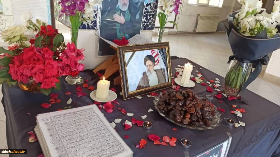 فضا سازی پردیس شهید باهنر فارس به مناسبت شهادت رئیس جمهور محترم و یاران همراهشان 2