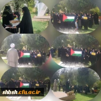تجمع دانشجویان و کارکنان و اساتید دانشگاه فرهنگیان،پردیس شهید باهنر بمناسبت افتخارآفرینی نیروهای مسلح جمهوری اسلامی در پاسخ به انجام عملیات صادق ۲  2